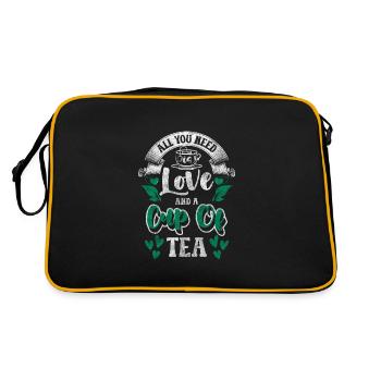 Buveur de thé camomille - Sac Retro - noir/or - Dos