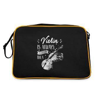Violon Concert Instrument à cordes Étudiant - Sac Retro - noir/or - Dos