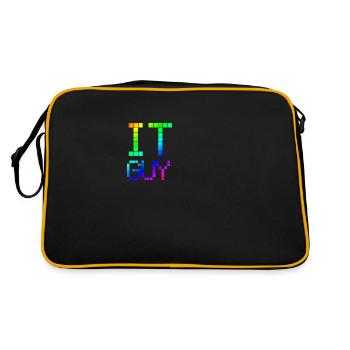 IT GUY | Nerd | | Computers Computer science - Retro Bag - black/gold - Back