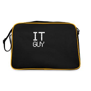 IT GUY | Nerd | | Computers Computer science - Retro Bag - black/gold - Back