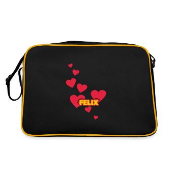 J’adore Félix - Sac Retro - noir/or - Dos