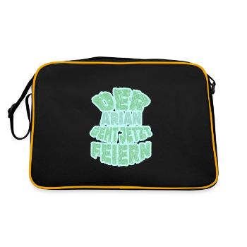 Feiern für Arian Arian Party - Retro Tasche - Schwarz/Gold - Hinten