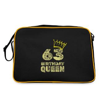 Birthday 63 - Retro Bag - black/gold - Back
