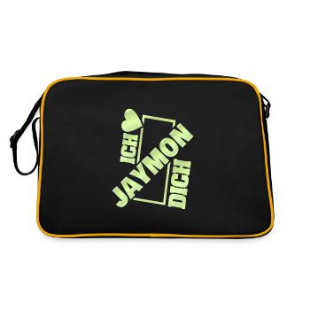Jaymon als Couple - Retro Tasche - Schwarz/Gold - Hinten
