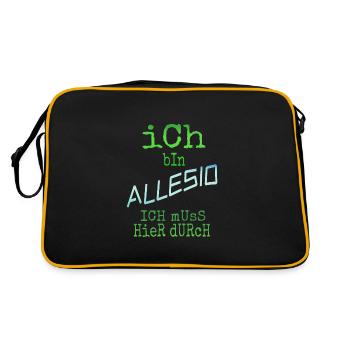 Cadeau pour Allesio - Sac Retro - noir/or - Dos