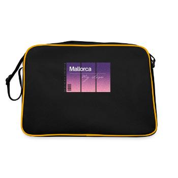 Majorque, mon amour. Souvenir AVEC données GPS - Sac Retro - noir/or - Dos