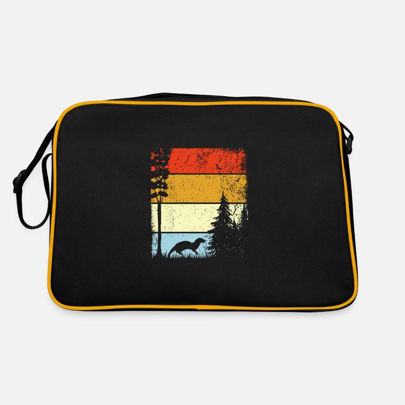 Waldtier in der Natur Otter Retro Tasche