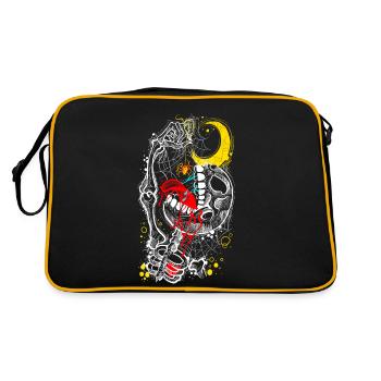 Gothic - Retro Bag - black/gold - Back