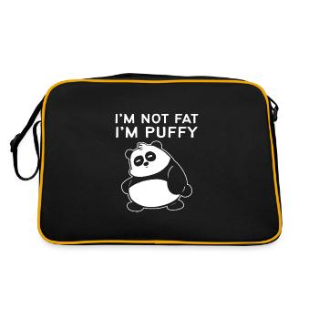Je ne suis pas gros doux et pummeux poison - Sac Retro - noir/or - Dos