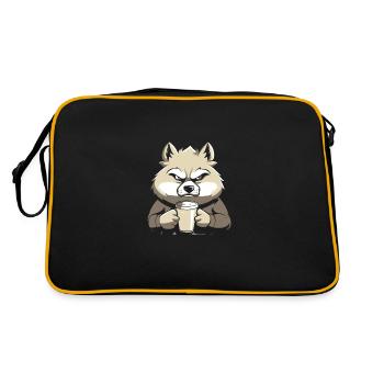 Café Wolf - Sac Retro - noir/or - Dos
