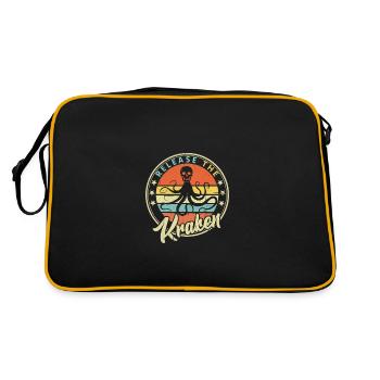 Libérez le Kraken - Retro Kraken Meme - Sac Retro - noir/or - Dos