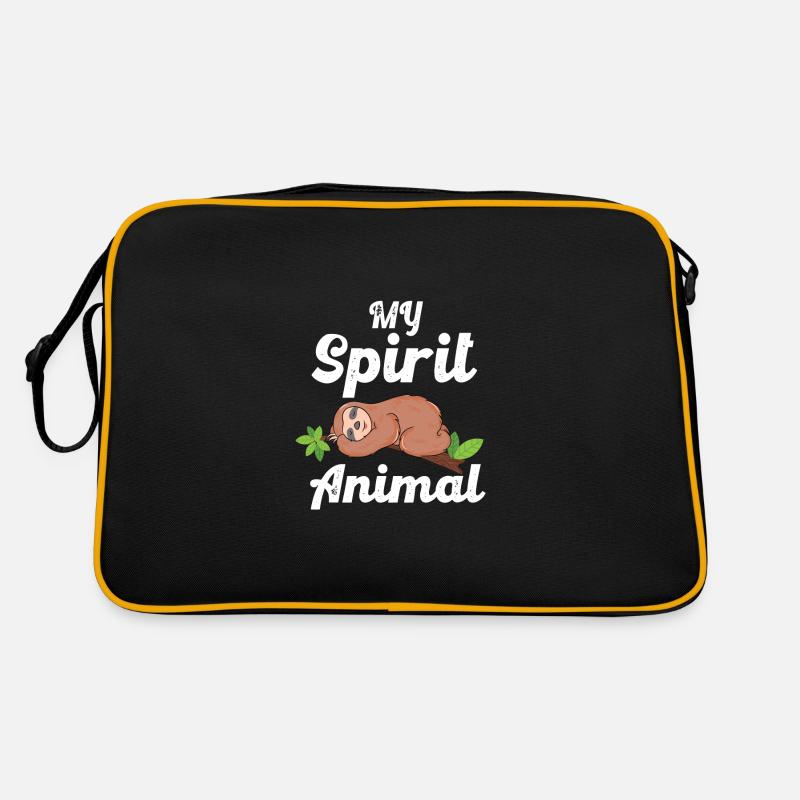sloth - Retro Bag - black/gold