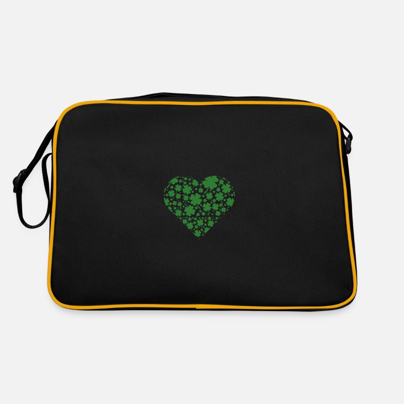 Herz Kleeblatt Retro Tasche