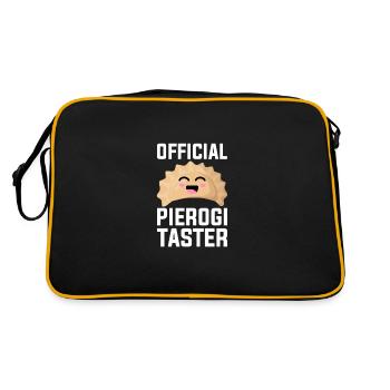 dégustateur officiel de pierogi, polonais Pierogi - Sac Retro - noir/or - Dos