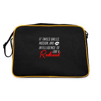 Kiss a Ginger Day Redhead Redhead Gingerlove - Sac Retro - noir/or - Dos