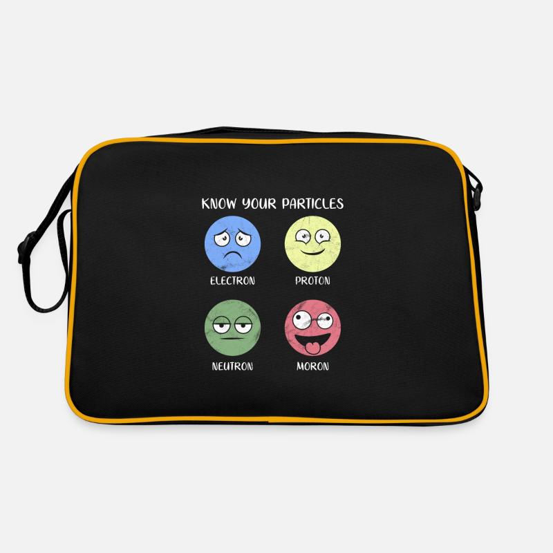 Types of particle atom gift idea moron Retro Bag