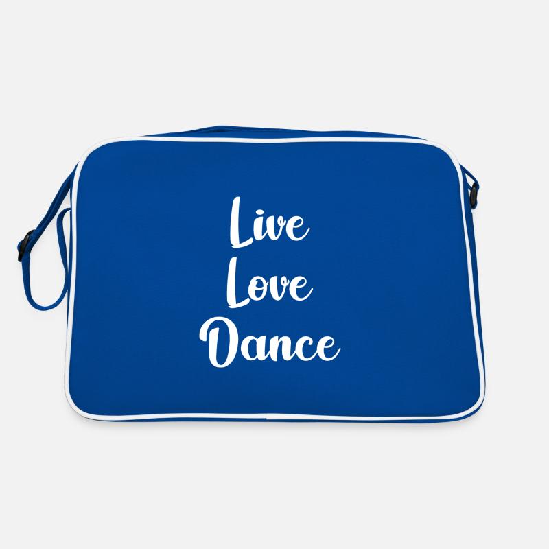 Live love dance ballerina gift ballet dancer Retro Bag