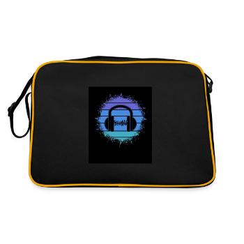 Producteur de musique, Amateur de musique - Sac Retro - noir/or - Dos