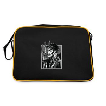 Occult Gothic Grunge Satan 666 Dark Art - Retro Bag - black/gold - Back