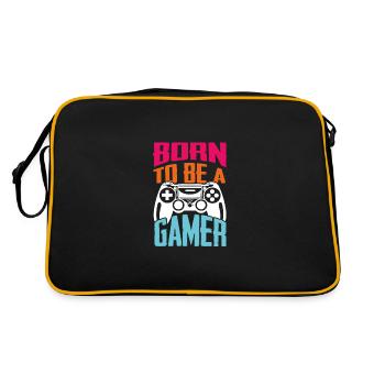 Idée de cadeau de quarantaine pour les joueurs de jeu - Sac Retro - noir/or - Dos