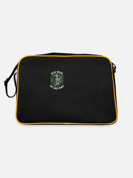 planty dead Inside but loves plants - Sac Retro - noir/or - Dos