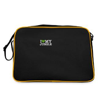 I love my Jungle J'aime mon jardin Plantes - Sac Retro - noir/or - Dos