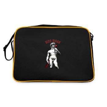 Vin Amoureux du vin Vino Digga Vin - Sac Retro - noir/or - Dos