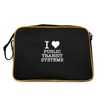 Anti Cars Infrastructure durable & transports - Sac Retro - noir/or - Dos