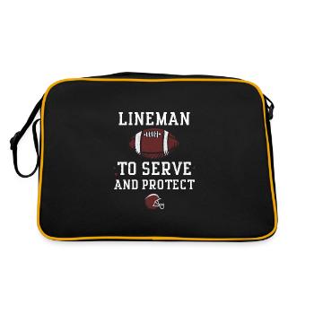 Monteur de lignes pour servir et protéger - Sac Retro - noir/or - Dos
