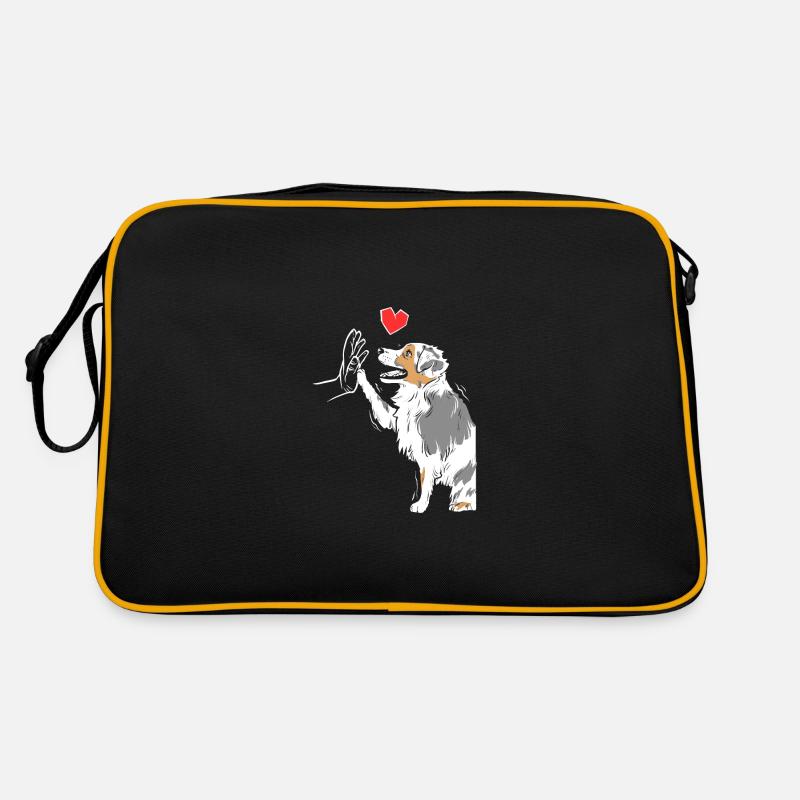 Australian Shepherd Niedlich Australian Shepherd Retro Tasche