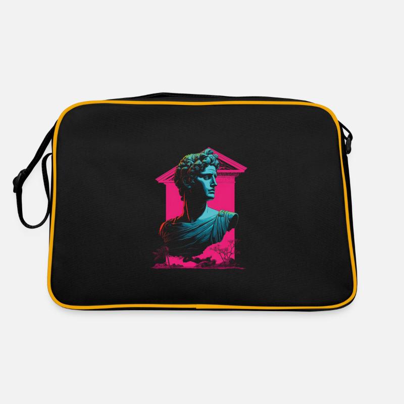 80er Klassische griechische statue Synthwave Retro Tasche