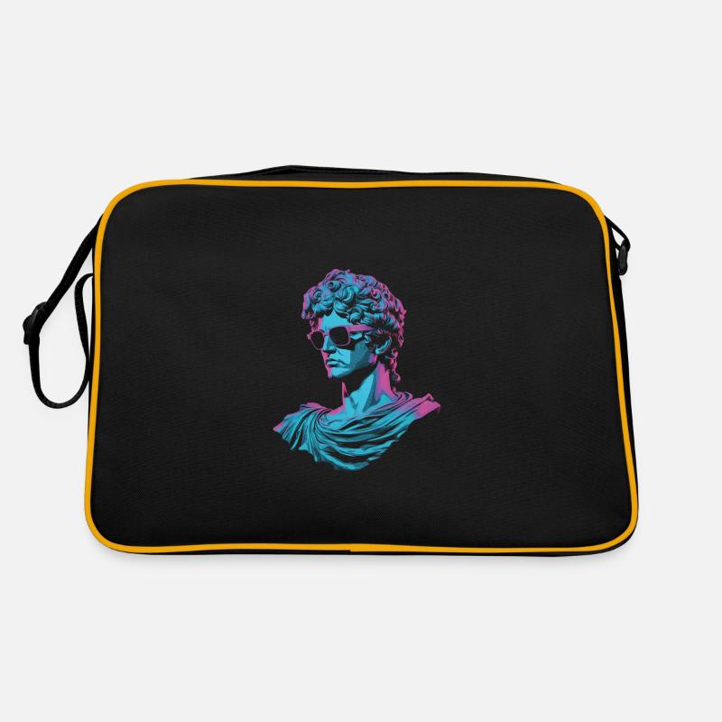 80er Klassische griechische statue Synthwave Retro Tasche