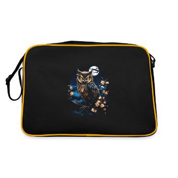 Majestät Fantasy Kunstwerk Japan Kunst - Retro Tasche - Schwarz/Gold - Hinten