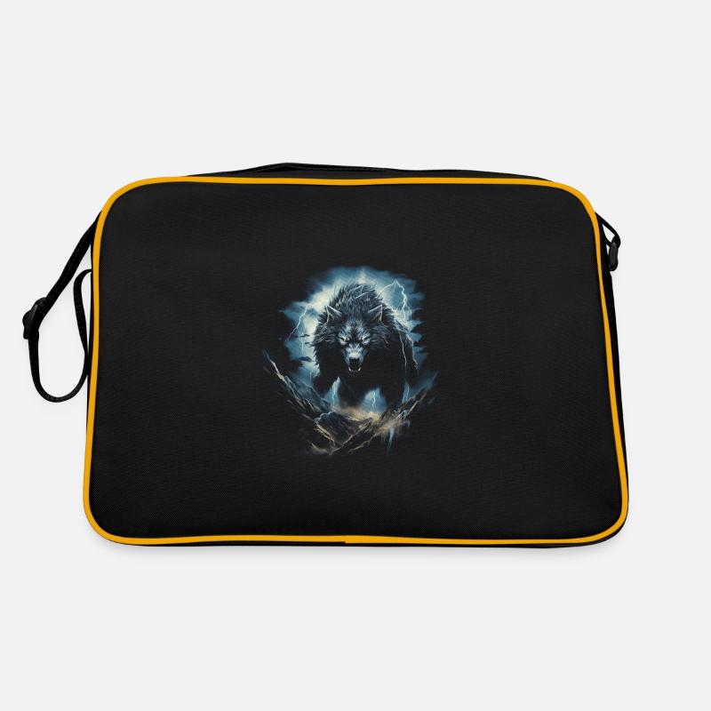 Wolf Wolves Middle Ages Dark Wilderness Nordic Retro Bag