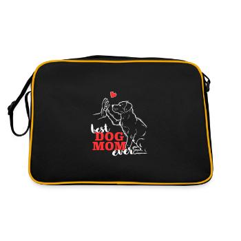 Meilleur Rottweiler Maman Rottweiler - Sac Retro - noir/or - Dos