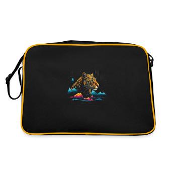 Leopard Animal - Retro Bag - black/gold - Back