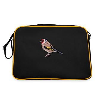 Chardonneret jaune Oiseau de l’année Chardonneret jaune - Sac Retro - noir/or - Dos