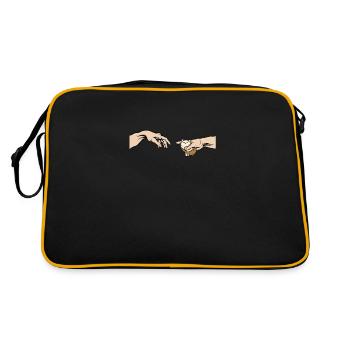 Hérisson mignon pour les amoureux des animaux Hérisson - Sac Retro - noir/or - Dos