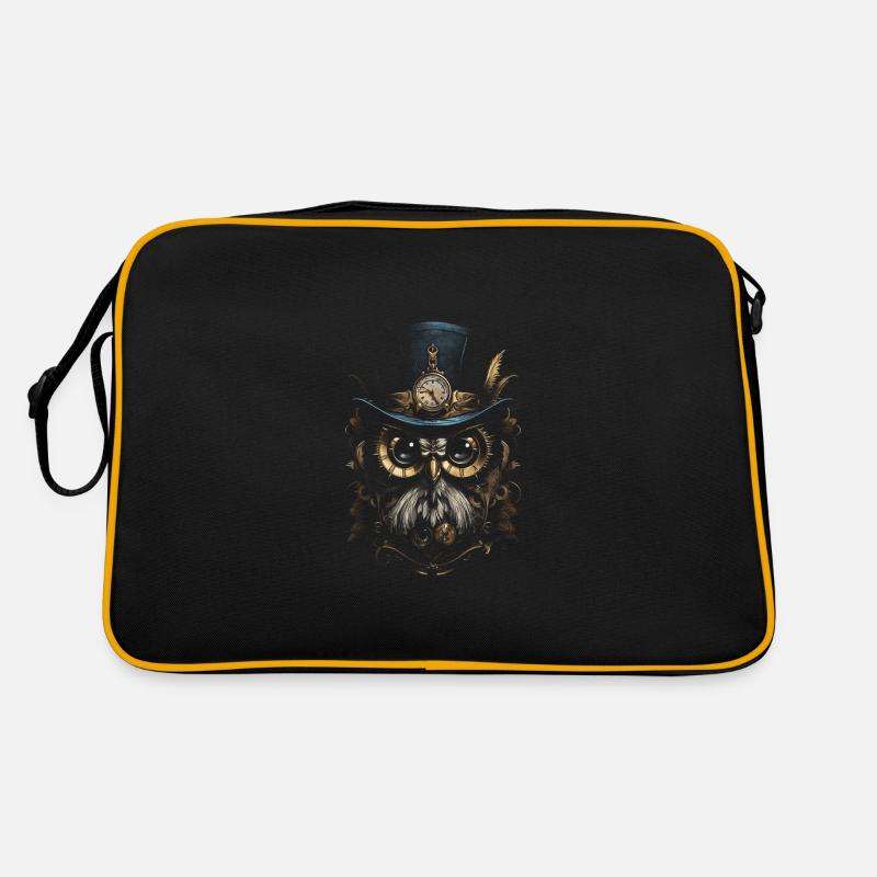 Steampunk Mechanische Eule Viktorianisch Vogel Retro Tasche