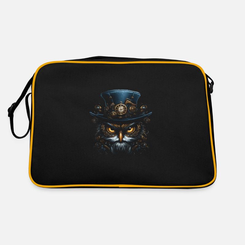Steampunk Mechanische Eule Viktorianisch Vogel Retro Tasche
