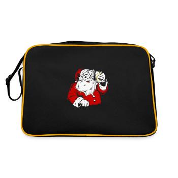 Pfälzer Weihnachtsmann dubbeglas Pfälzer - Retro Tasche - Schwarz/Gold - Hinten