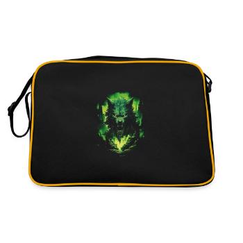 Fantasy Loup Loup-Garou Horreur Épée Surnaturel - Sac Retro - noir/or - Dos