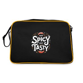 Pas épicé pas savoureux Nourriture épicée - Sac Retro - noir/or - Dos