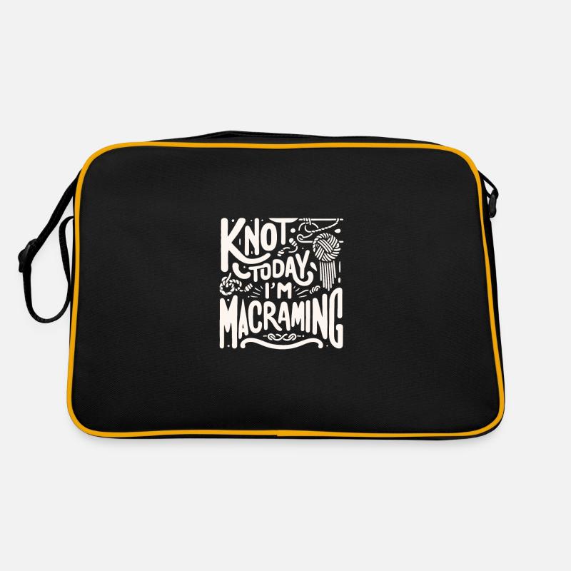 Creative macrame artist Funny macrame Retro Bag