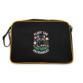 Fluff The Patriarchy Feminist Anti Patriarchy - Retro Bag - black/gold - Back