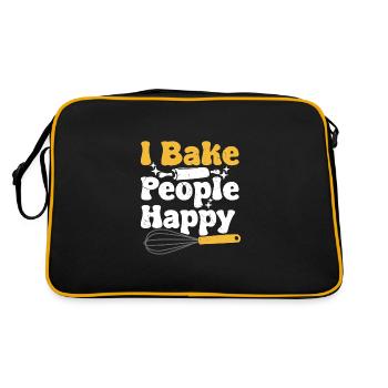Bake - Retro Bag - black/gold - Back
