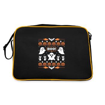 Halloween 8 bits - Sac Retro - noir/or - Dos
