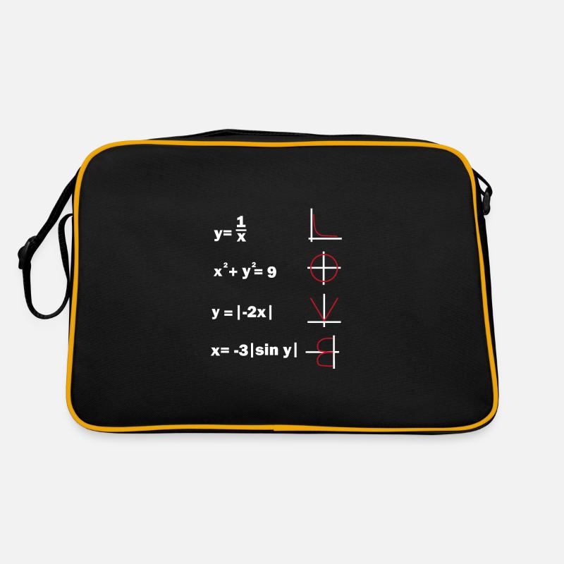 math humour amour prof de maths prof de maths - Sac Retro - noir/or