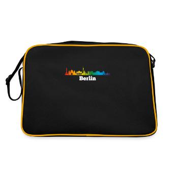 Skyline Berlin, LGBT - Retro Bag - black/gold - Back