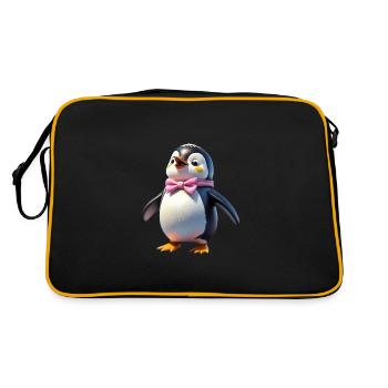 Pingouin Sandra voit ses amis - Sac Retro - noir/or - Dos